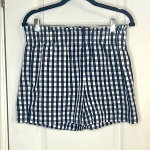 Classic Blue and White Gingham Women's Shorts